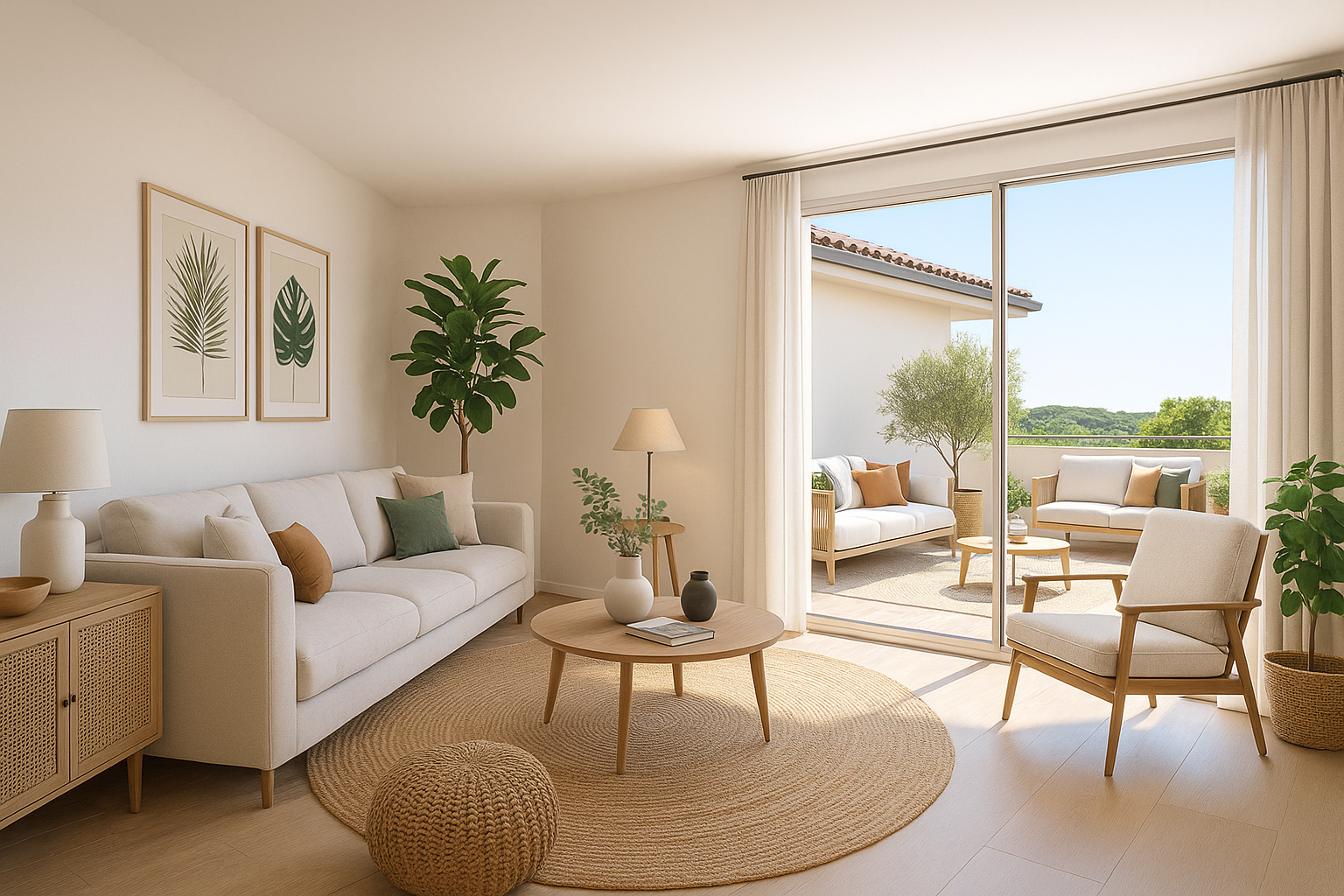 salon intérieur vivre ensemble